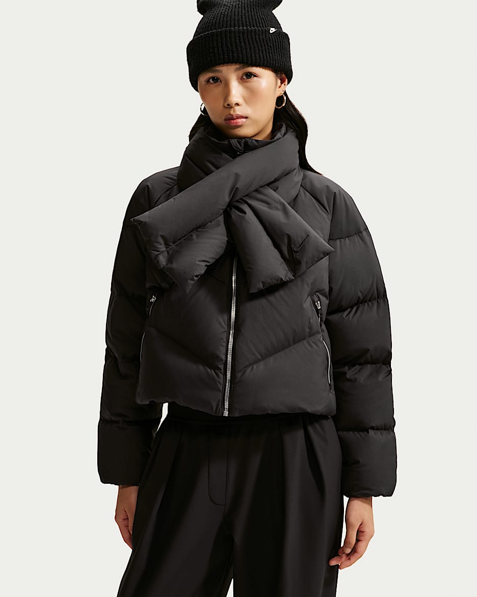 Nike Sportswear Windpuffer Storm-FIT 女子防风拒水宽松羽绒夹克 - 黑/黑/黑
