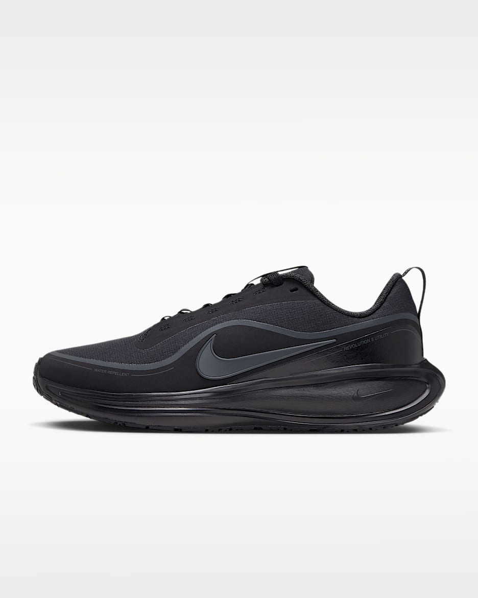 Nike Revolution 8 Utility 女子公路跑步鞋 - 黑/煤黑