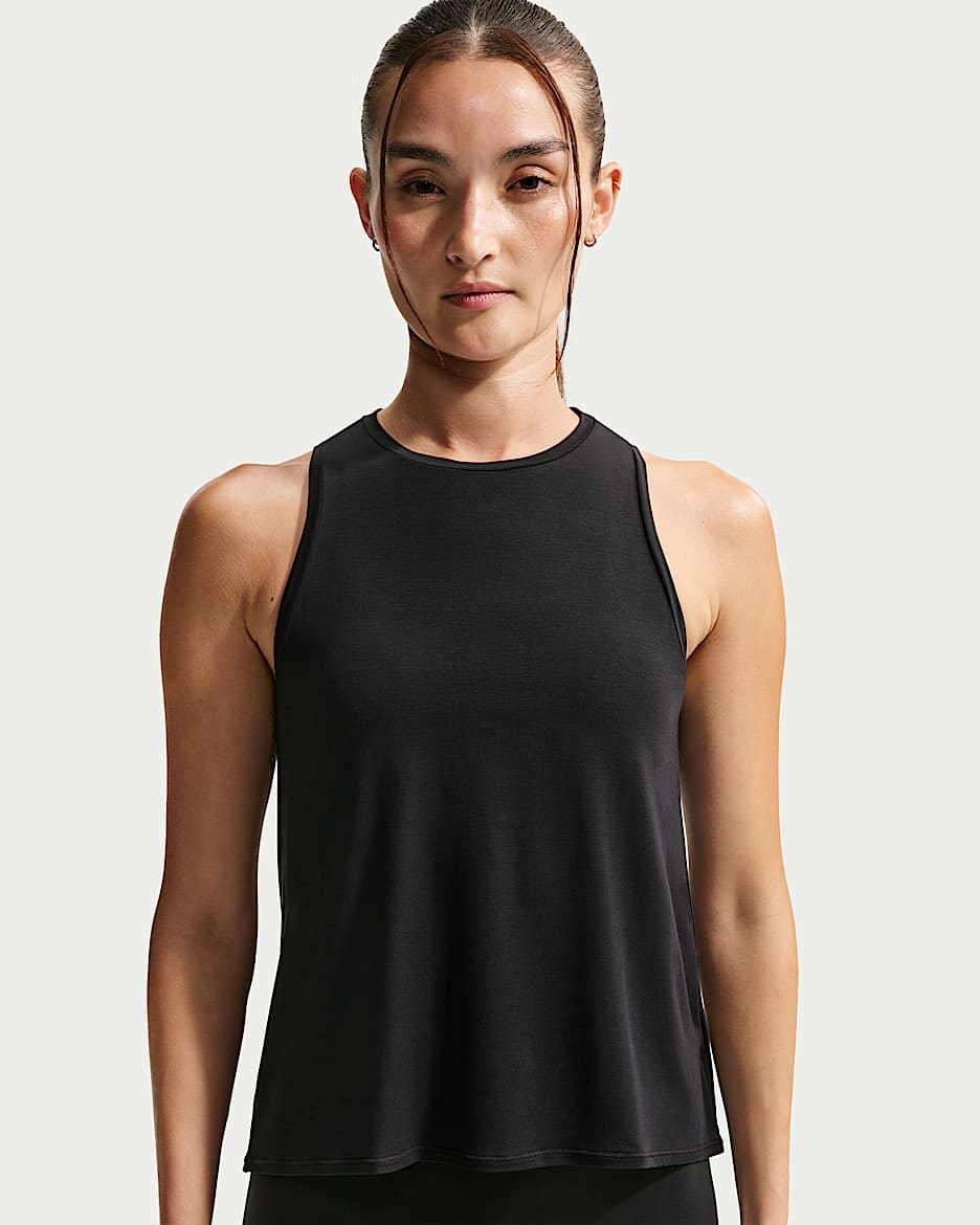 Nike Zenvy Dri-FIT 女子速干背心 - 黑/冷灰