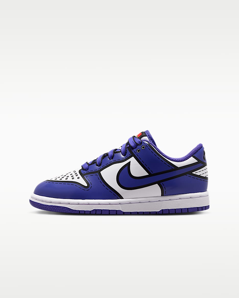 Nike Dunk Low x LEGO® Collection 幼童运动鞋 - 白色/灯草红/旅行黄/蓝紫