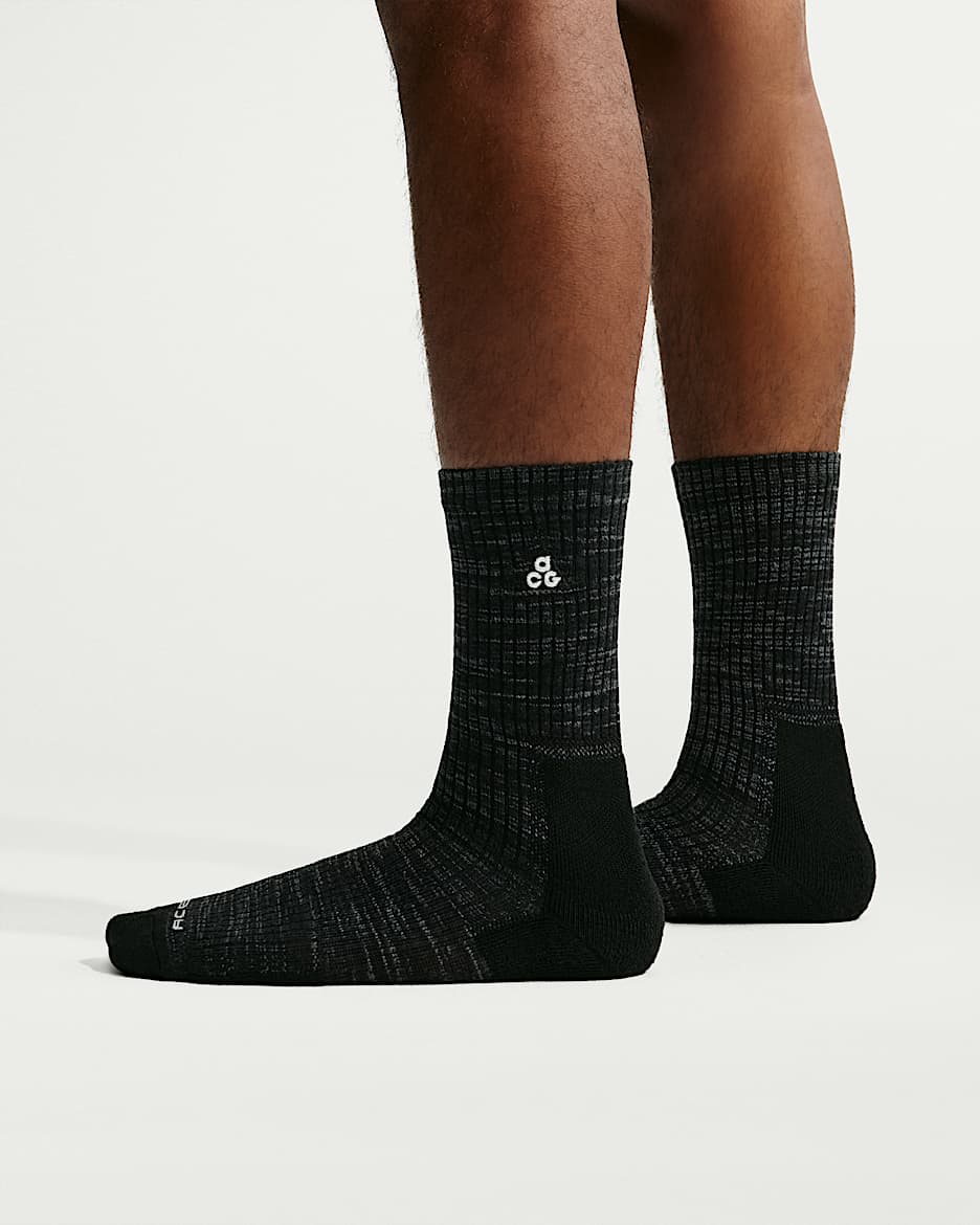 Nike ACG Everyday 舒适中筒运动袜(1 双) - 黑/煤黑/烟灰/山峰白