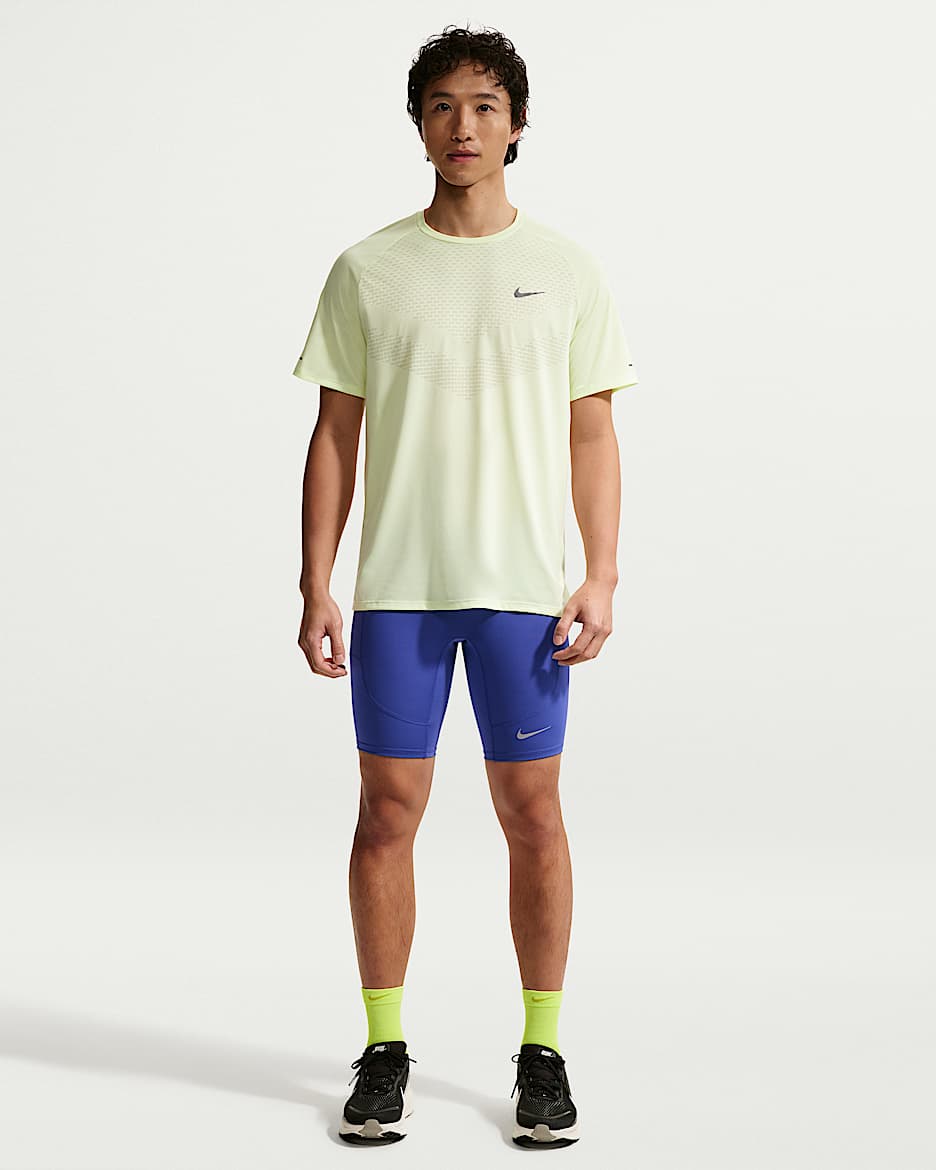 Nike Stride Dri-FIT 男子速干跑步紧身短裤 - 青石蓝