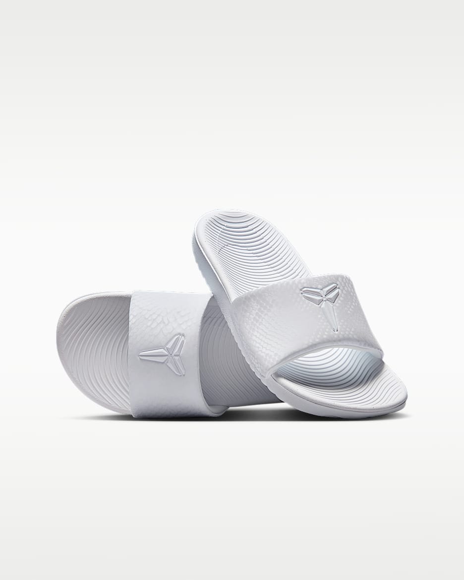 Kobe Kawa 科比大童拖鞋 - 白色/白色