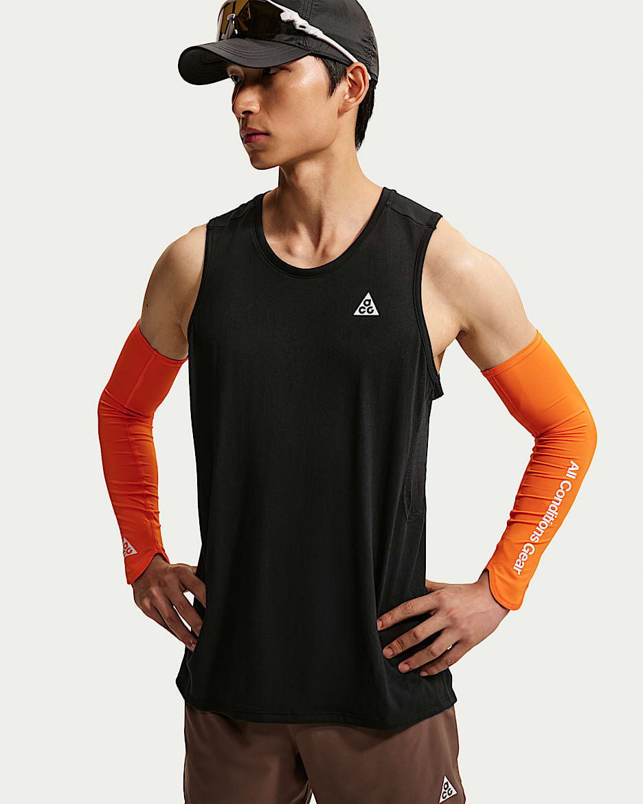 Nike ACG "Solar Chase" Dri-FIT ADV 男子速干背心 - 黑/黑/山峰白