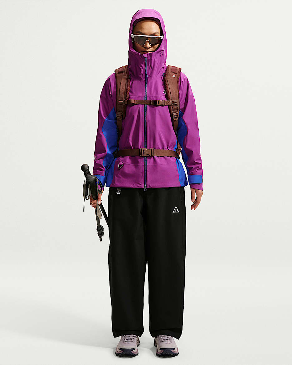 ACG Misery Ridge Storm-FIT ADV GORE-TEX 3L 女子防风防水长裤硬壳冲锋裤 - 黑/山峰白