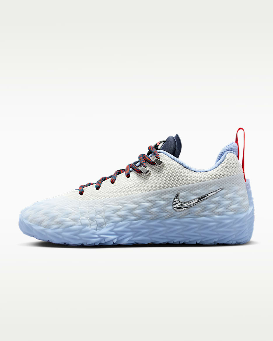 Nike S.T. Charge "Detroit Tough" EP 耐克荆棘男子篮球鞋 - 帆白/闪电蓝/铝蓝/金属银