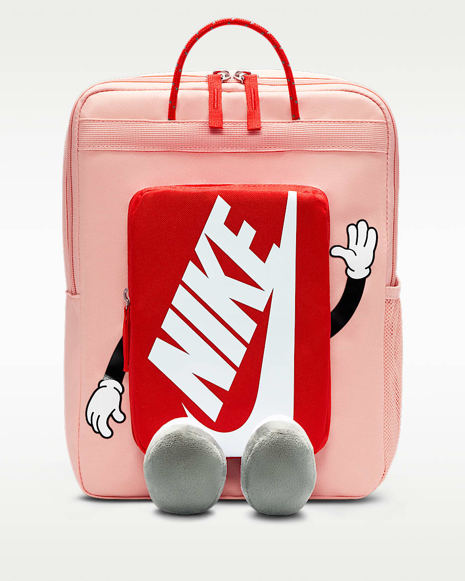 Nike 儿童双肩包 - 橙粉/大学红/白色