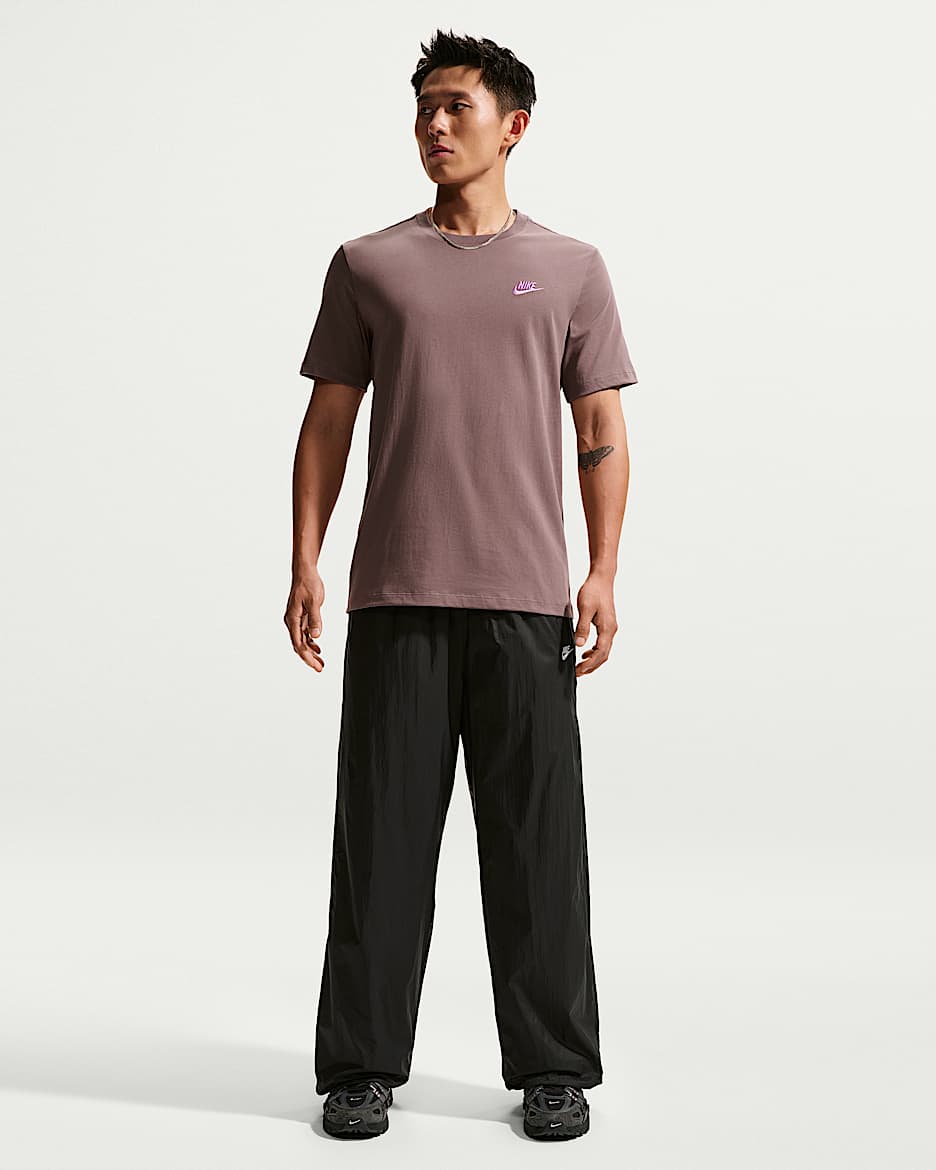 Nike Windrunner 男子轻便型防晒长裤 - 黑/白色