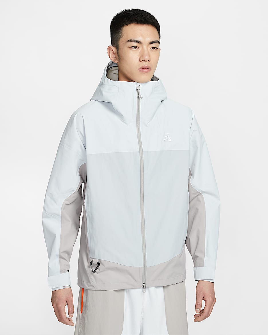 Nike ACG "Morpho" Storm-FIT ADV 2.5L 男子防风防水雨天夹克硬壳冲锋衣 - 尘光子色/大学灰/山峰白