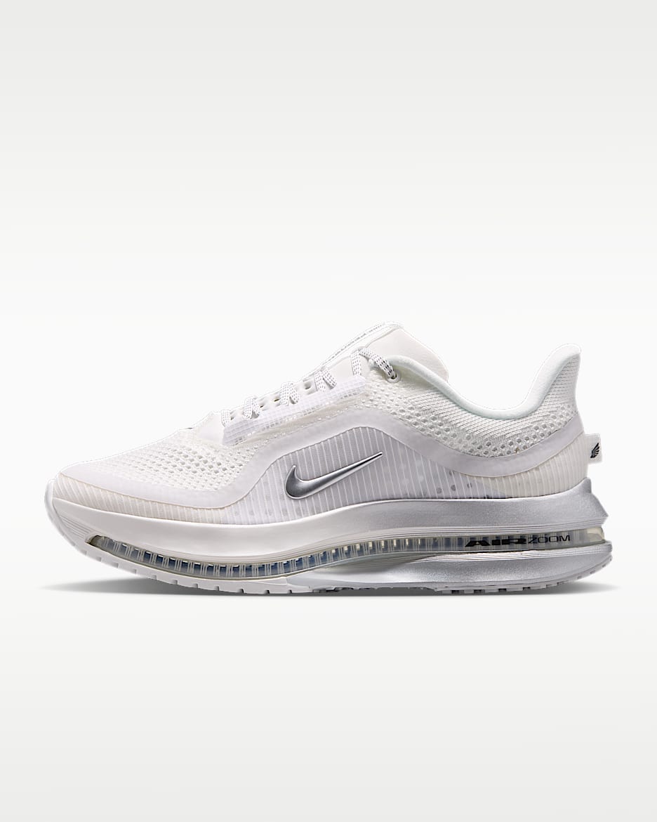 Nike Pegasus Premium 耐克顶级飞马女子公路跑步鞋 - 山峰白/雾灰/黑/金属银