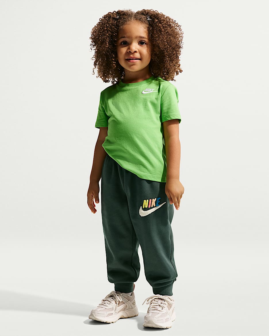 Nike Club 婴童加绒长裤 - 迷彩绿