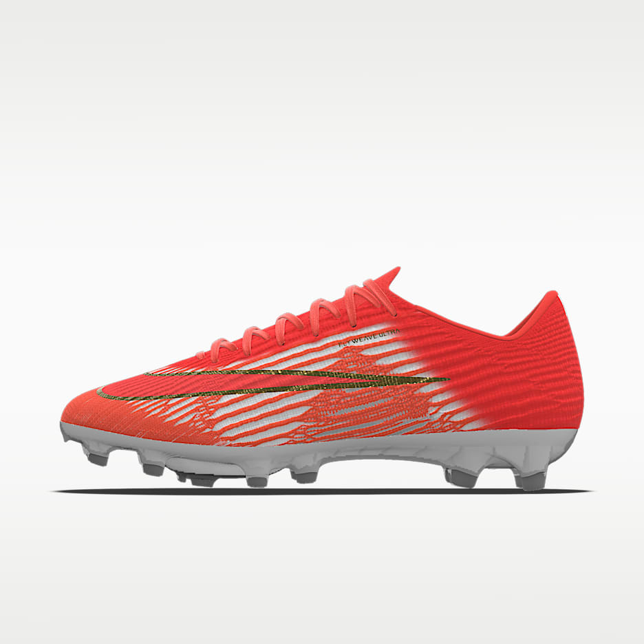 Nike Mercurial Superfly 11 Elite By You 专属定制 AG 人造草地低帮足球鞋 - 亮深红/亮深红
