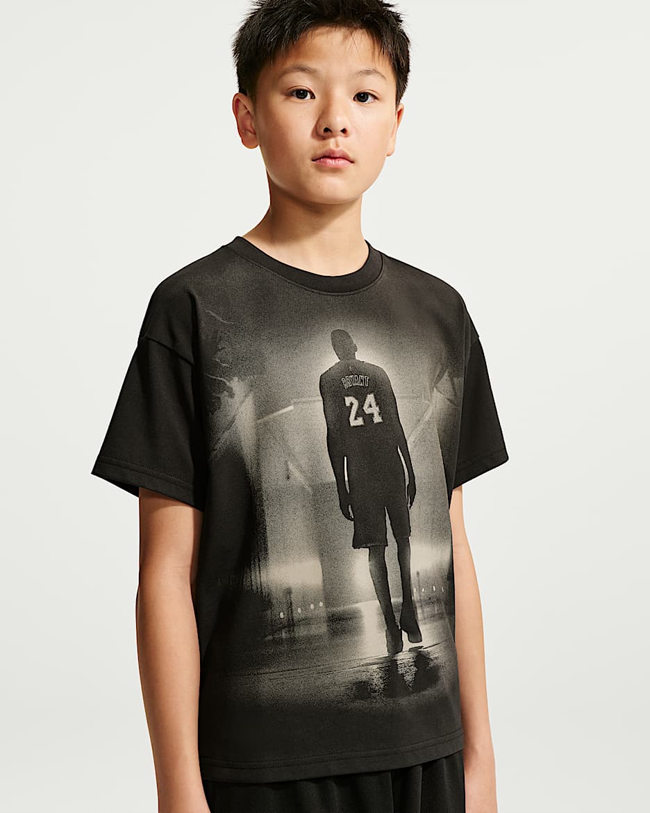 Kobe Dri-FIT 科比大童速干篮球短袖T恤 - 黑