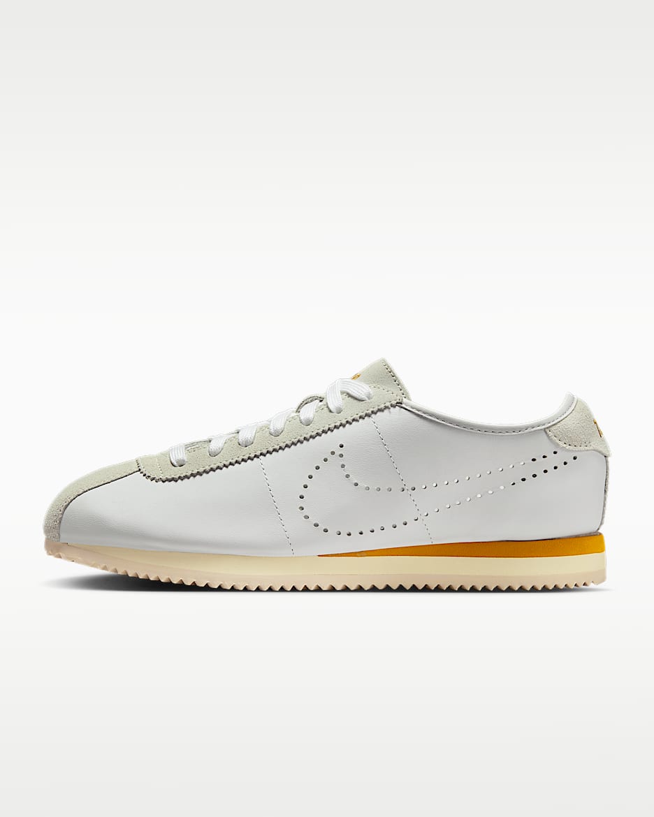 Nike Cortez Leather 女子运动鞋 - 白色/浅骨色/椰奶色/青铜色