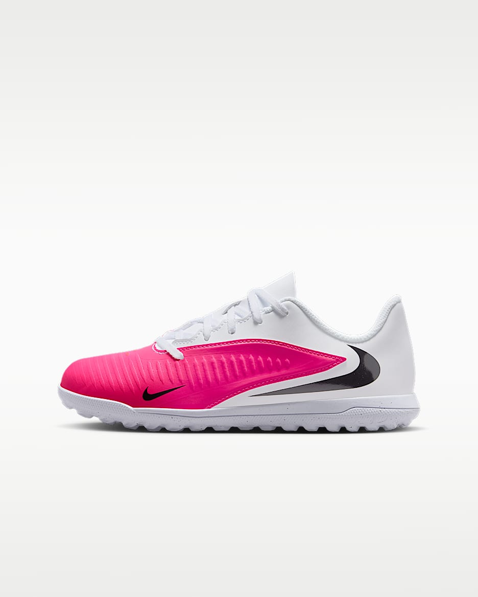 Nike Jr. Phantom 6 Low Club 耐克暗煞系列大童 TF 人造场地低帮足球鞋 - 多色/黑