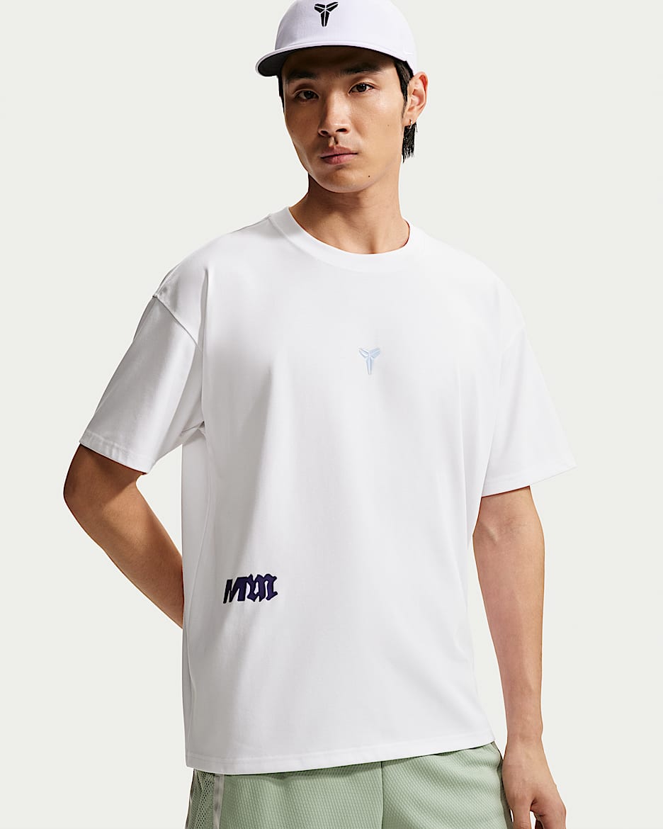 Kobe Nike Dri-FIT 科比男子速干短袖篮球T恤 - 白色