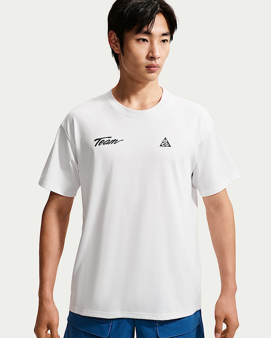 ACG Dri-FIT 男子速干短袖T恤 - 山峰白