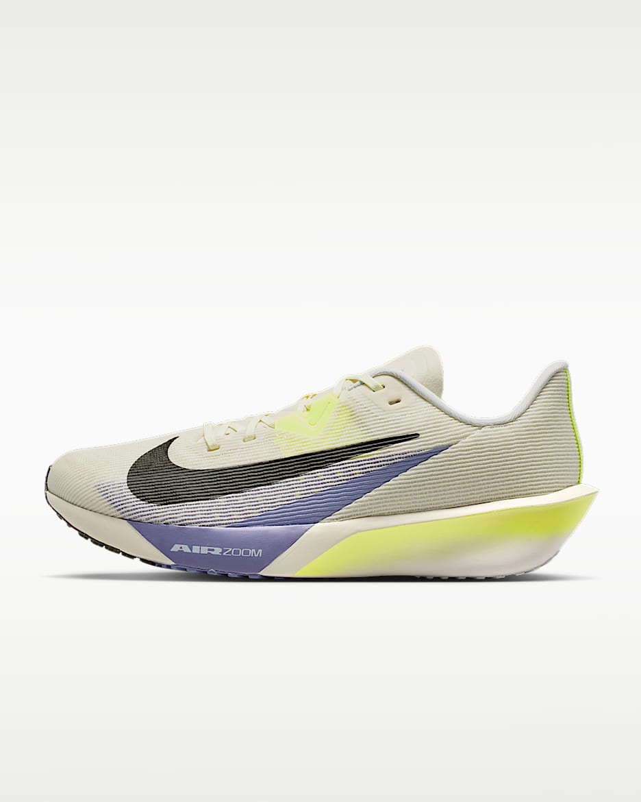 Nike Zoom Rival Fly 4 男子公路竞速跑步鞋 - 海玻璃色/超酸橙/足球灰/红杉绿