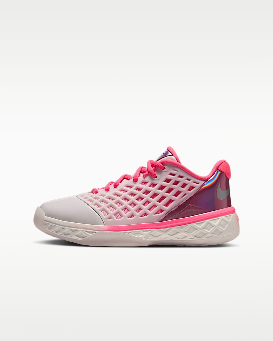 Kobe 3 Protro Low 科比大童篮球鞋 - 帆白/潘趣红/金属银