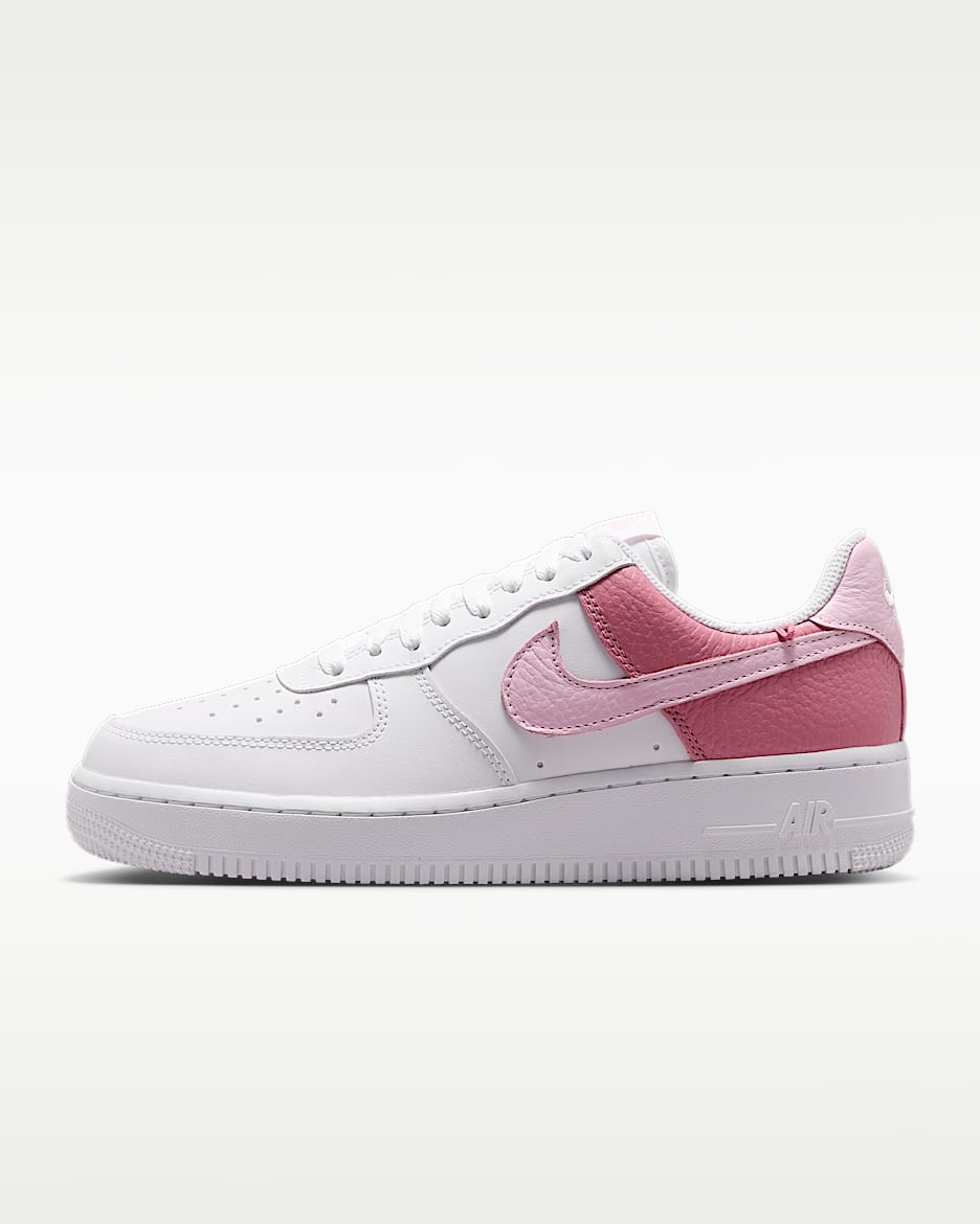 Nike Air Force 1 '07 女子空军一号运动鞋 - 白色/牡丹红/泡沫粉
