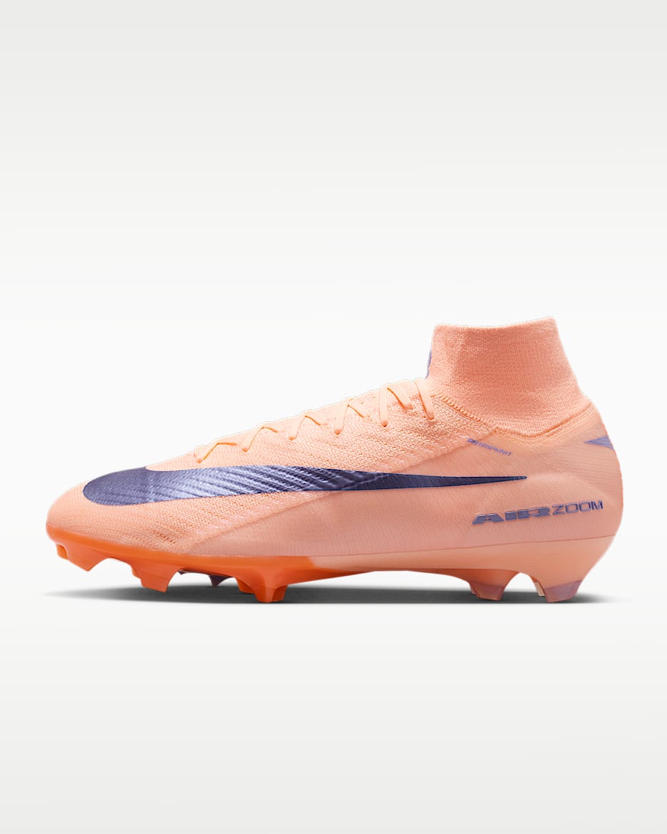 Nike Mercurial Superfly 10 Elite LV8 耐克刺客系列男/女 FG 天然硬质草地高帮足球鞋 - 浅深红/脉冲宝石蓝