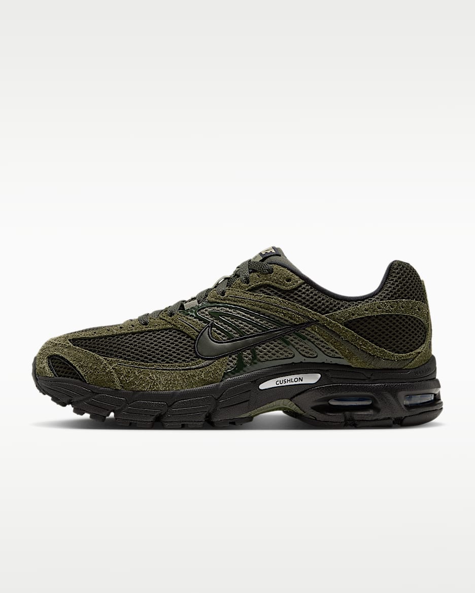 Nike Air Max Moto 2K Suede 男子运动鞋 - 中橄榄绿/黑/橄榄绿/红杉绿