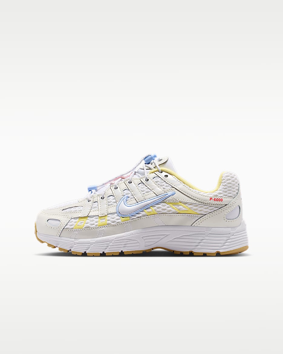 Nike P-6000 Utility 大童运动鞋 - 白色/幻影灰白/亚麻/铝蓝