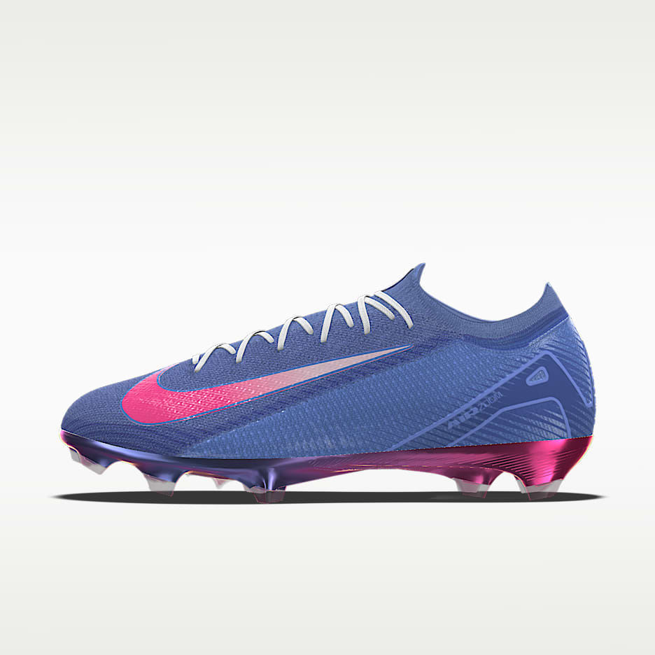 Nike Mercurial Vapor 16 Elite By You 耐克刺客系列专属定制天然硬质草地低帮足球鞋 - 黑/铁灰/黑