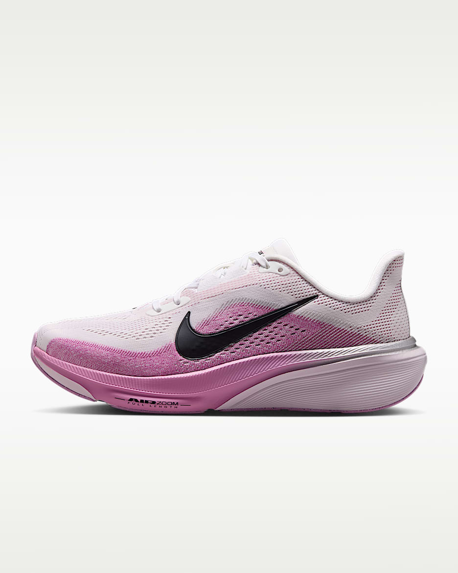 Nike Pegasus 42 耐克飞马女子公路跑步鞋 - 白色/浅品红/浅紫丁香色/黑