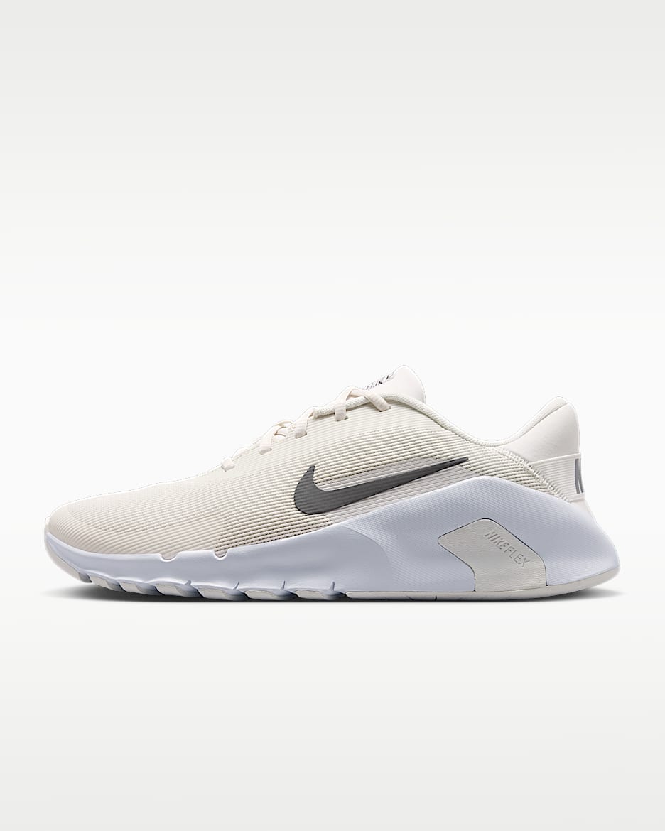 Nike Flex Train 男子综合训练鞋 - 幻影灰白/白色/帆白/笔尖灰黑色