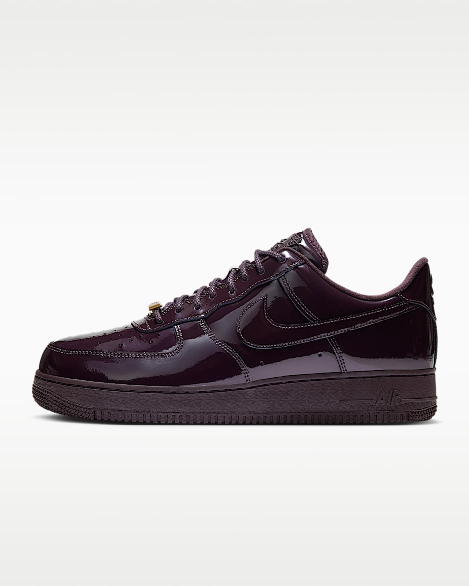 Nike Air Force 1 '07 男子空军一号运动鞋 - 暗调勃艮第酒红/阴影棕/浅卡其/阴影棕