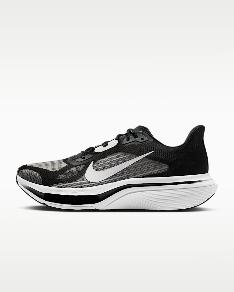 Nike Pegasus Plus 2 耐克超级飞马男子公路跑步鞋 - 黑/烟灰/白色