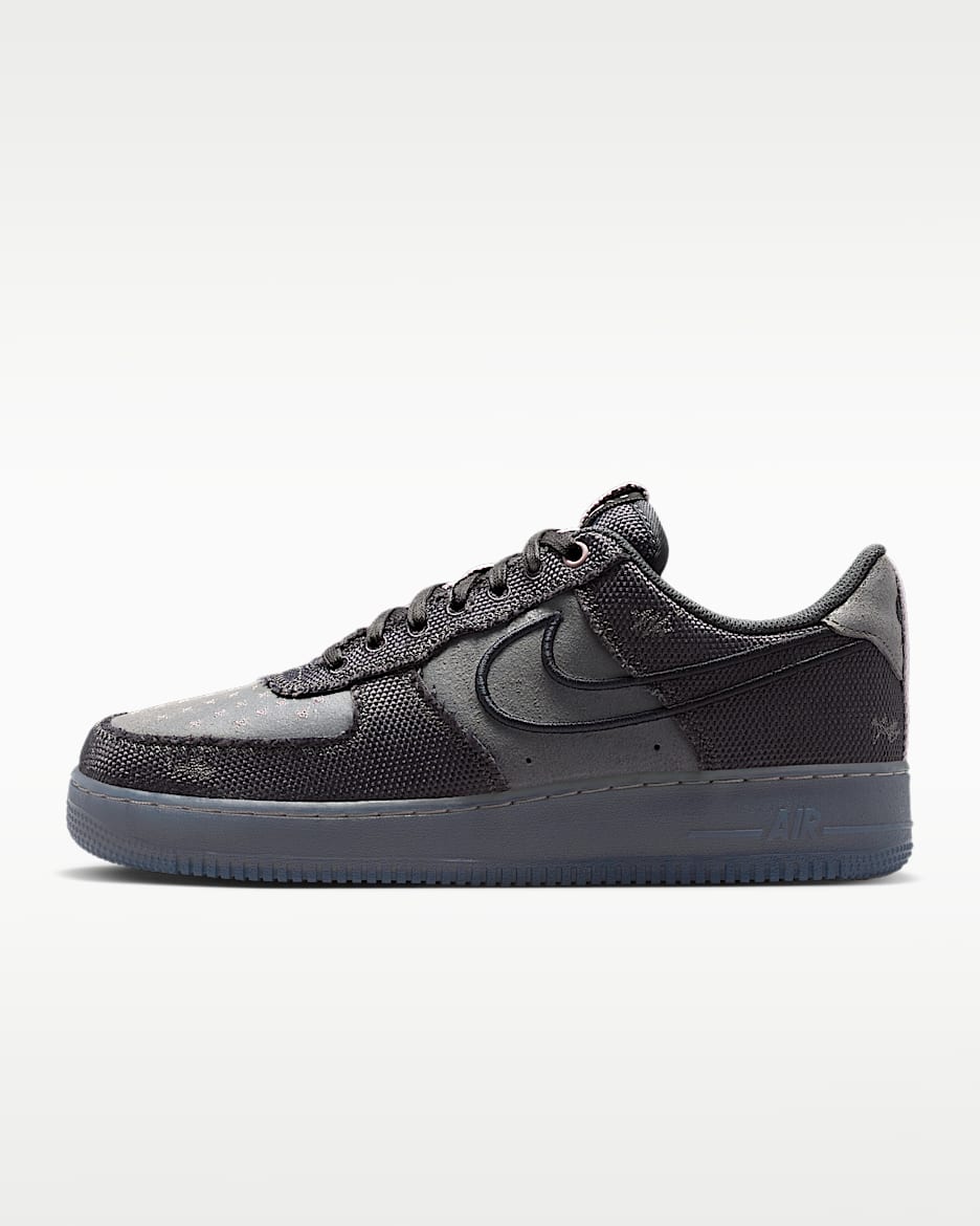 Nike Air Force 1 '07 男子空军一号运动鞋 - 煤黑/铁灰/浅矿石紫/黑