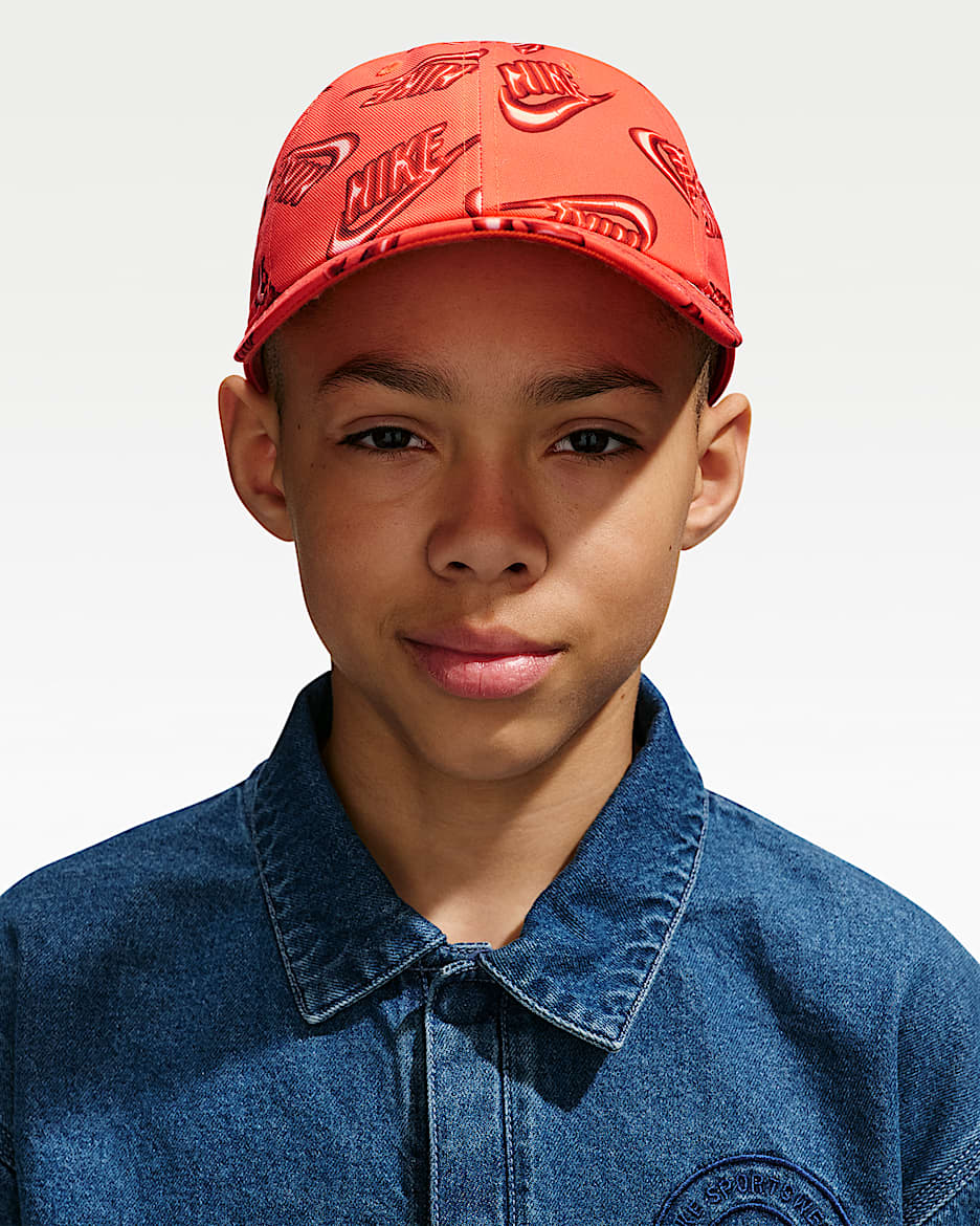 Nike Club 大童软顶运动帽 - 草皮橙