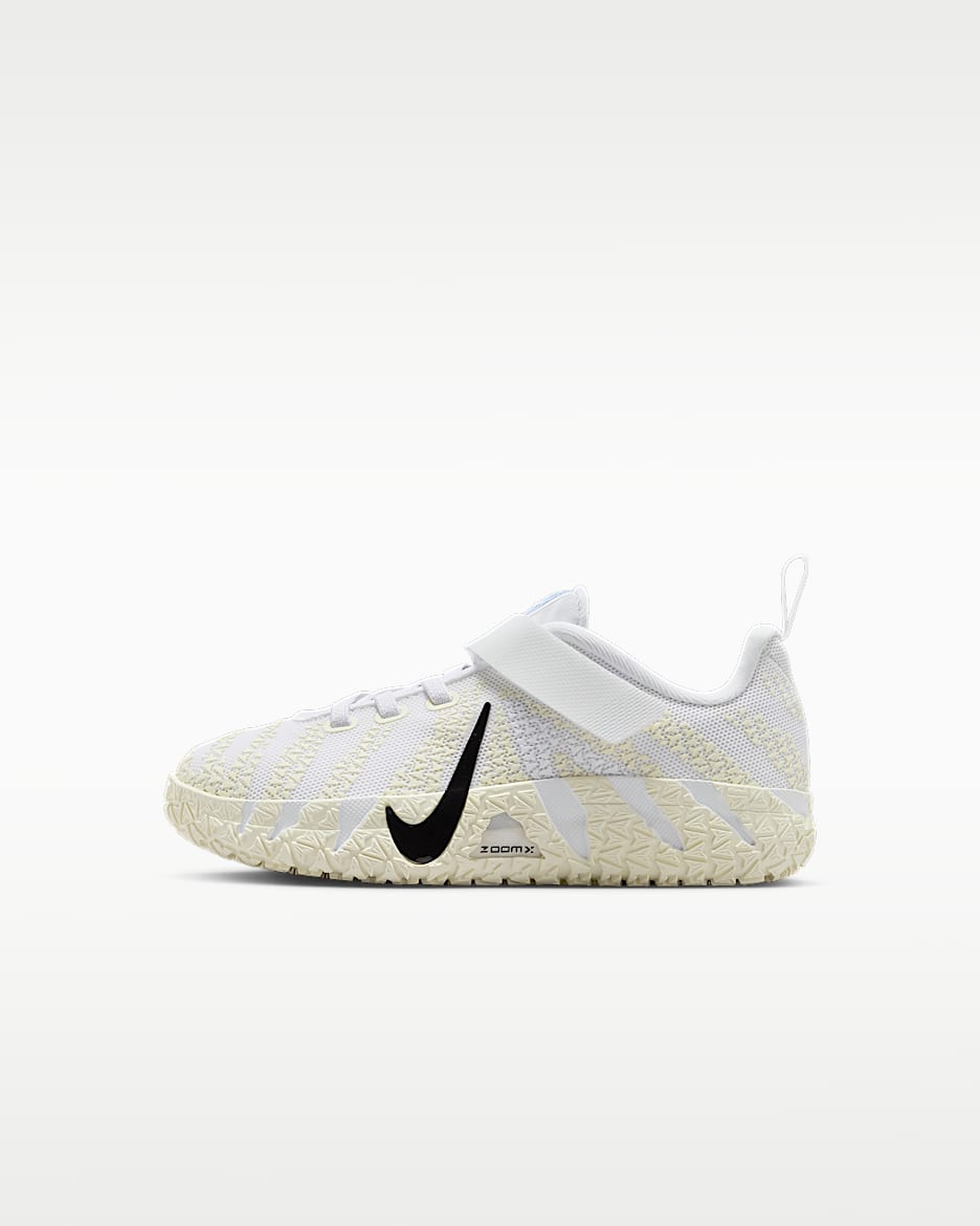 Ja 3 莫兰特幼童运动鞋 - 白色/椰奶色/沙漠卡其/黑