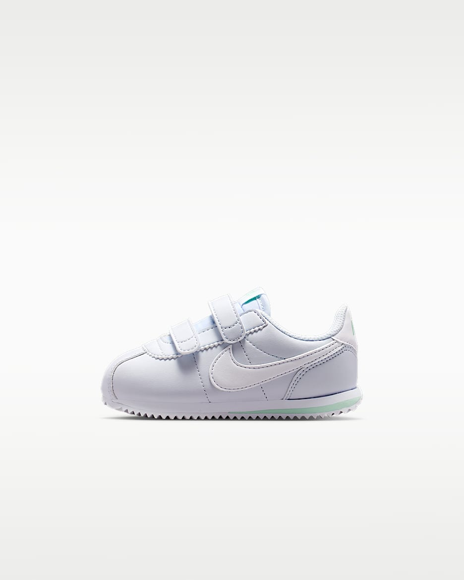 Nike Cortez 婴童运动鞋 - 足球灰/北极绿/白色