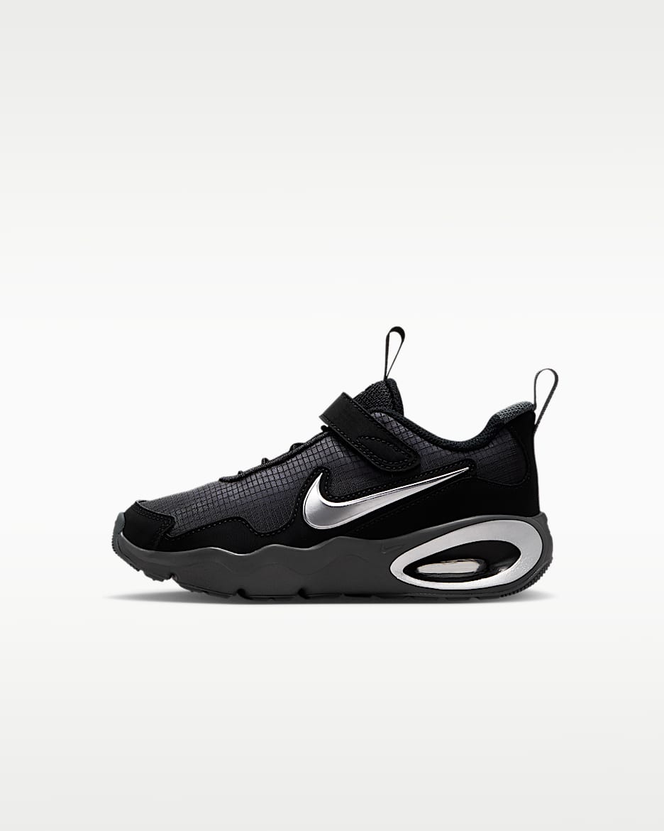 Nike Air Max Nova 幼童运动鞋 - 黑/铁灰/金属银