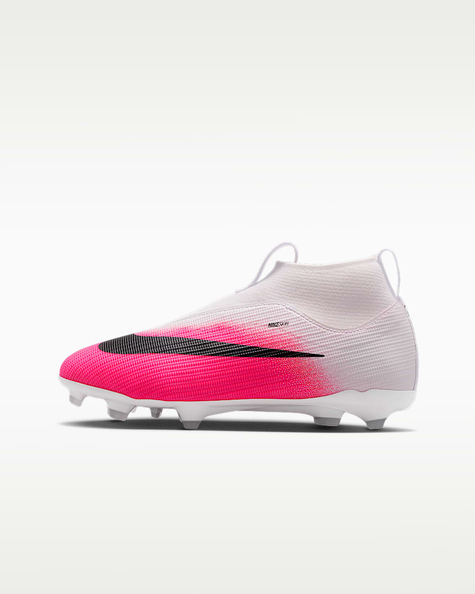 Nike Jr. Mercurial Superfly 11 Academy 耐克刺客系列大童 MG 多种场地高帮足球鞋 - 多色/黑