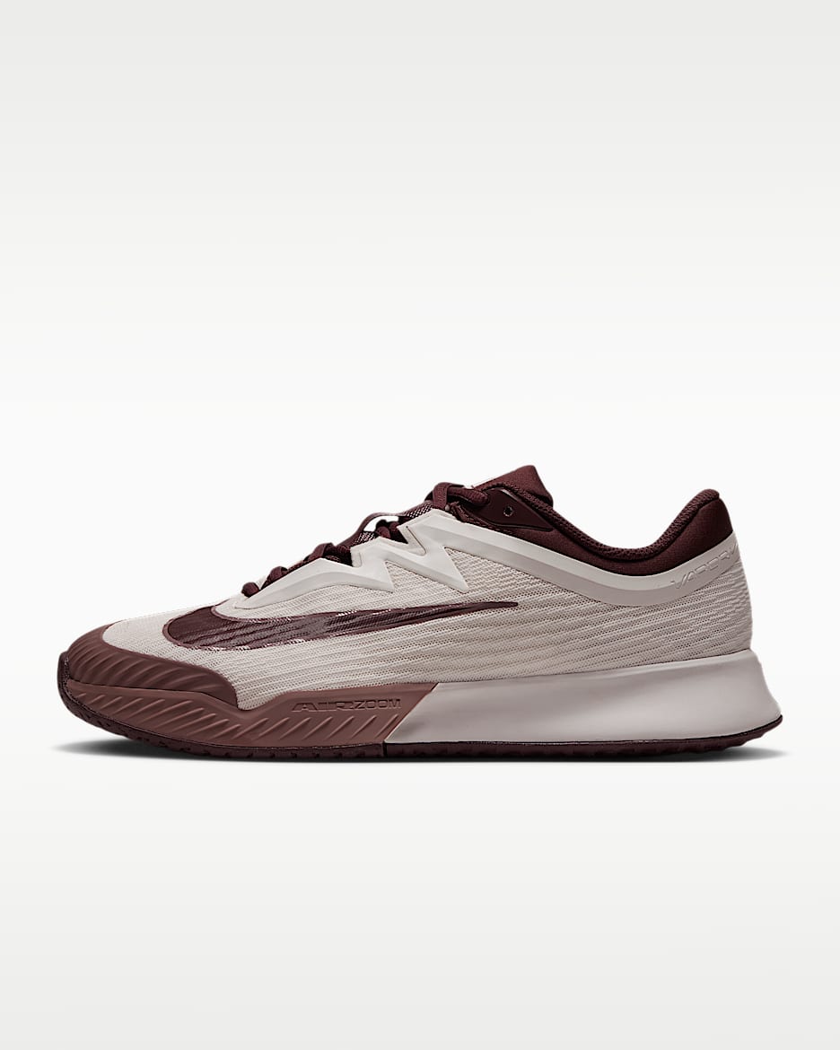 Nike Vapor Pro 3 女子硬地球场网球鞋 - 帆白/深红/岩石粉/神秘枣红