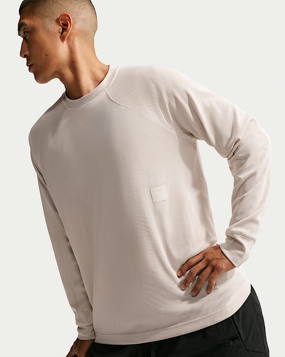 Nike N.A.C. Dri-FIT 男子速干长袖上衣 - 浅土褐/浅土褐