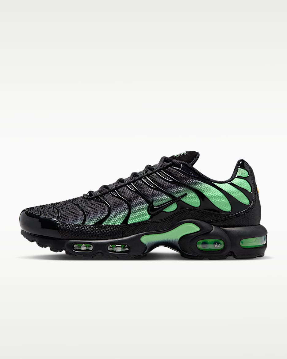 Nike Air Max Plus 男子运动鞋 - 黑/梦幻绿/黑