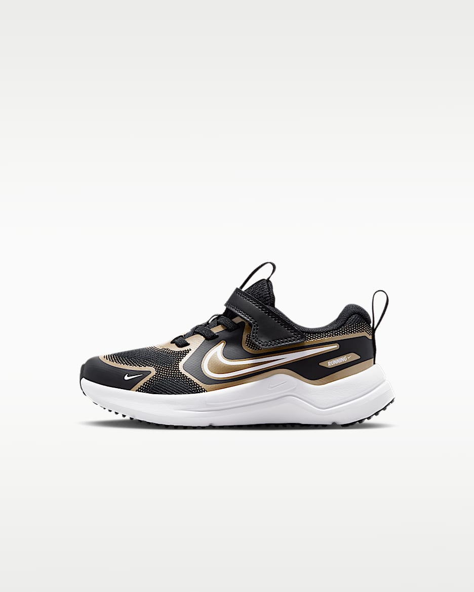 Nike Cosmic Runner SE 耐克宇宙一号幼童运动鞋 - 黑/朦胧金/白色