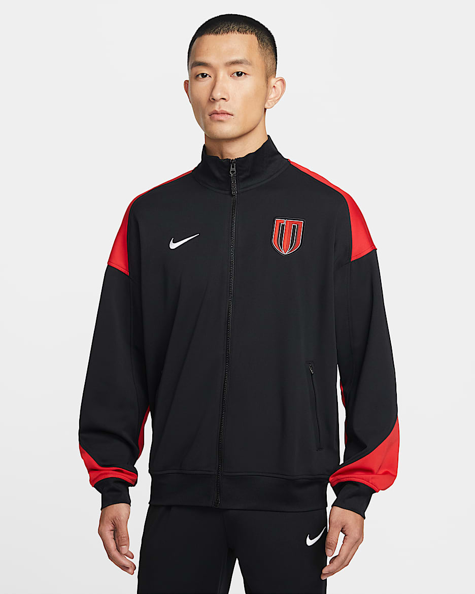 成都蓉城足球俱乐部 Nike Dri-FIT Academy Pro Anthem 男子速干加绒夹克 - 黑/运动红/白色