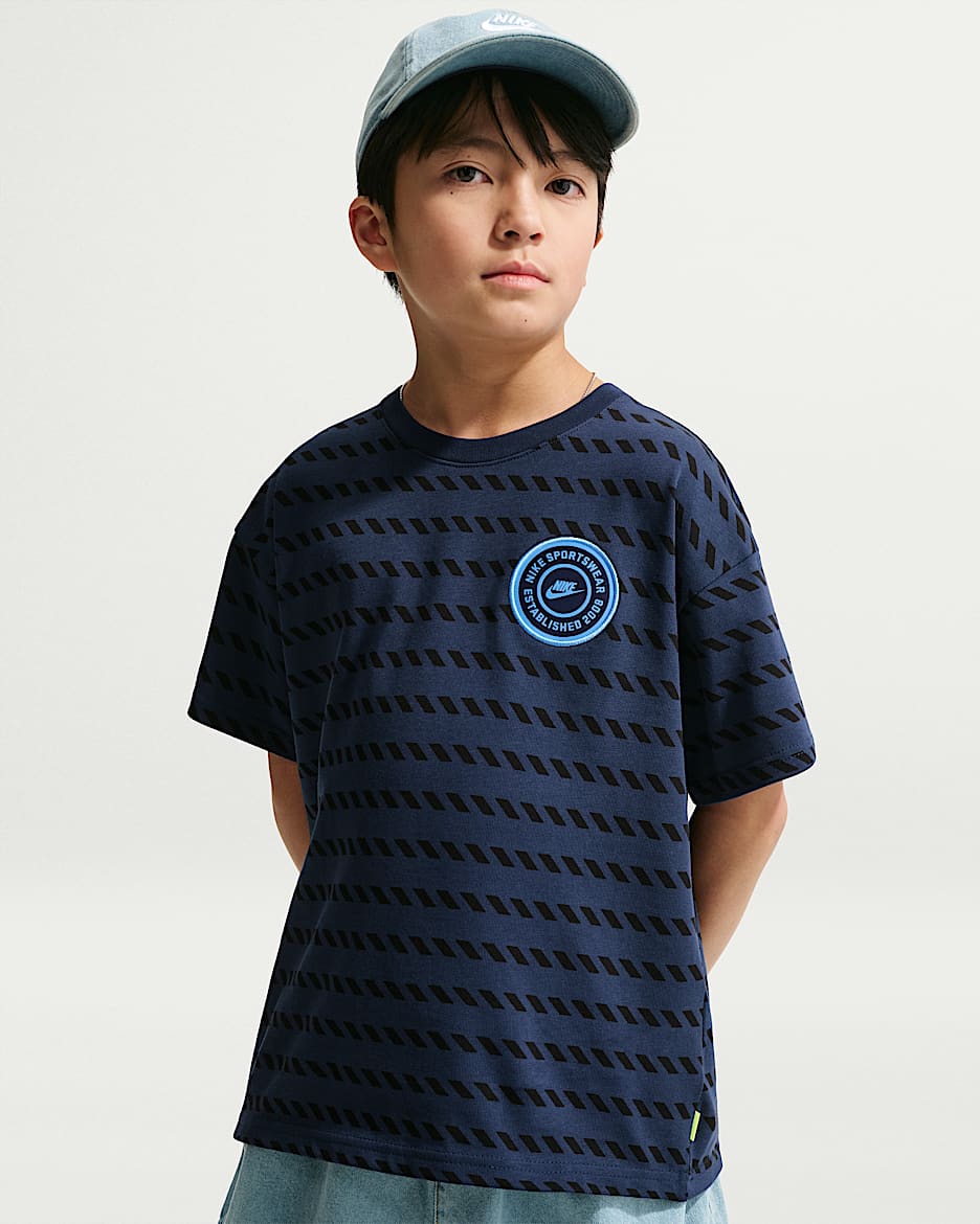 Nike Sportswear 大童T恤 - 深藏青