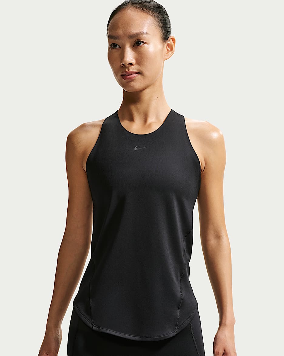 Nike Universa 女子速干背心 - 黑/暗烟灰