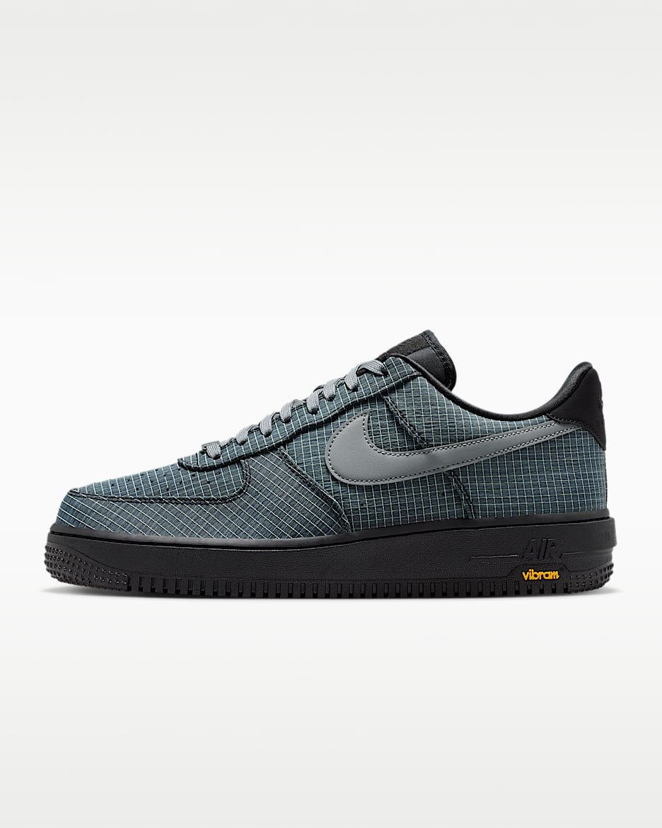 Nike Air Force 1 '07 LX Vibram 男子空军一号运动鞋 - 黑/浅柠檬黄/速度黄/烟灰