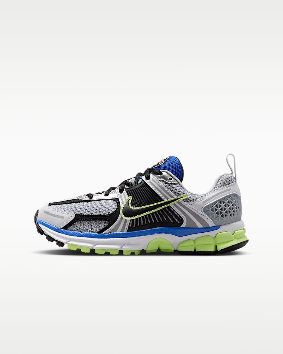 Nike Vomero 5 耐克小迈柔大童运动鞋 - 金属银/白色/浅柠色/黑