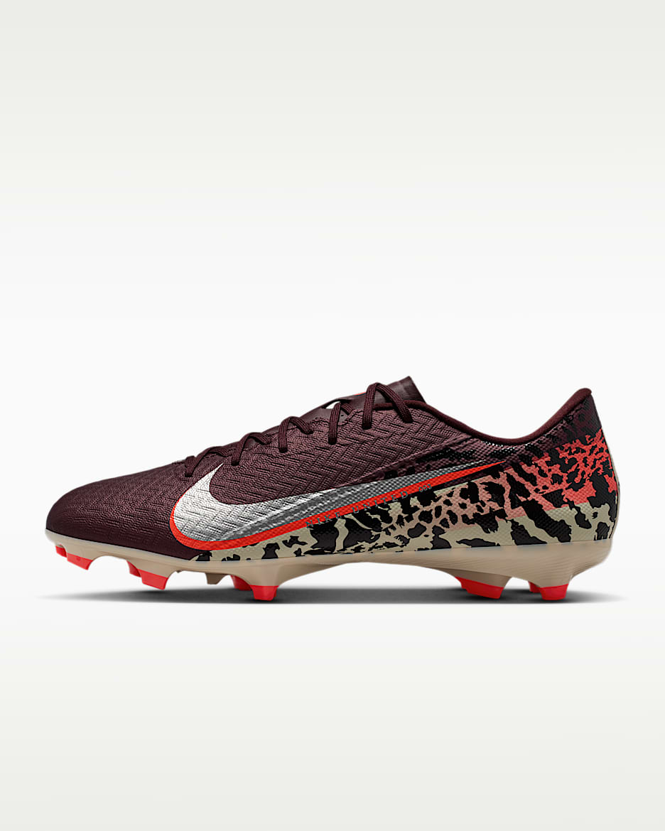 Nike United Mercurial Vapor 16 Academy 耐克刺客系列男/女 MG 多种场地低帮足球鞋 - 鲜亮勃艮第酒红/大学红/化石灰/金属银