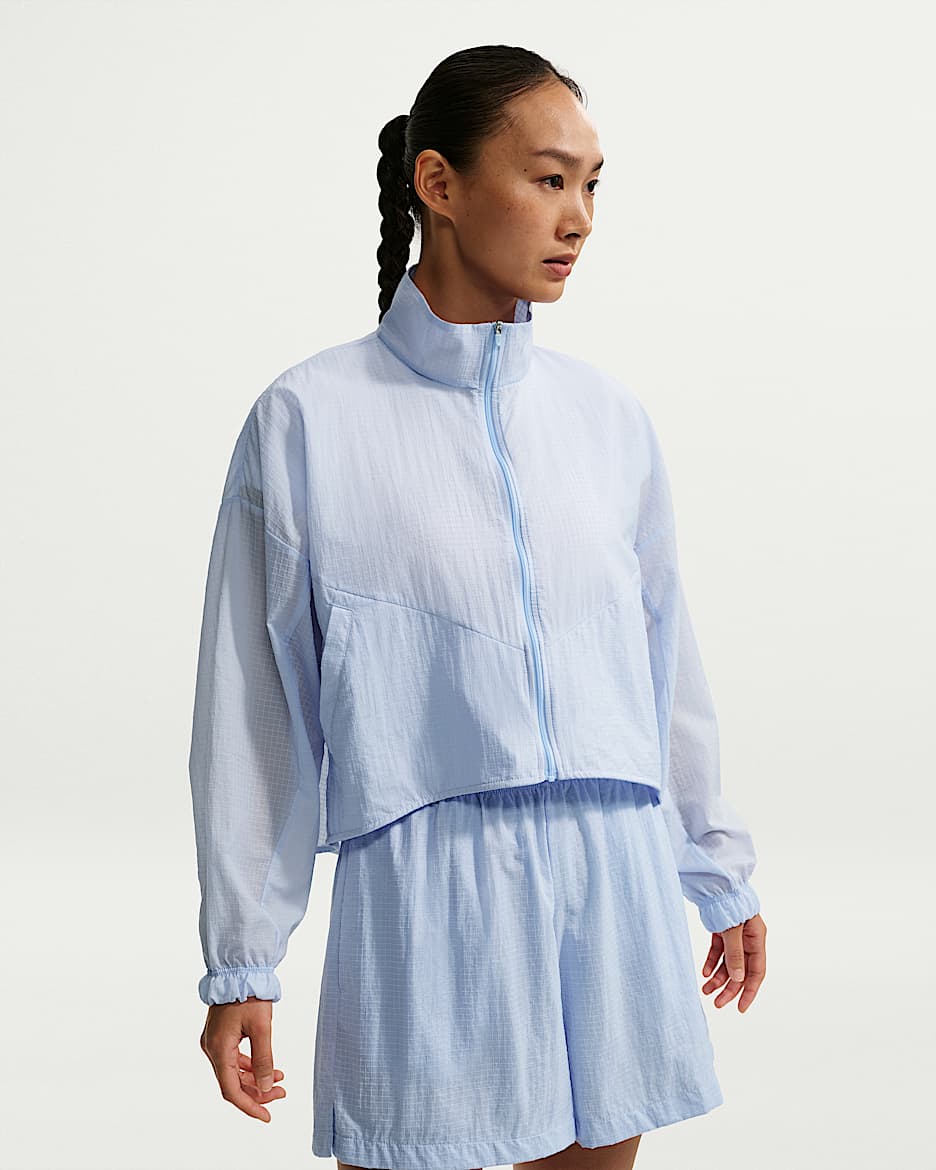 Nike Sportswear 女子 Oversize 风轻盈不易撕裂夹克 - 氢蓝/氢蓝