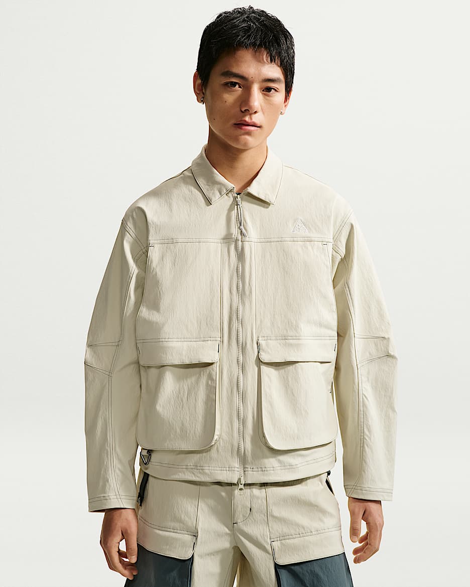 Nike ACG "Smith Summit" 马年限定脱缰系列新年款男子防晒拒水夹克 - 海玻璃色/矿物岩板蓝/山峰白